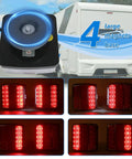 Yinaolan magnetic LED trailer taillight kit with four magnet bases, 24ft cable, 7-pin plug, red stop/turn/tail lights.