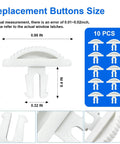 Replacement Window Latches For Vinyl RV Windows Button Style, Durable UV Resistant Hardware Kit, 10 Pack size and details