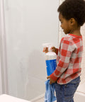 Child using Streak Free Glass Cleaner Spray For Windows, Mirrors, Screens And Shower Doors, Removes Fingerprints Dust And Dirt, Unscented Formula, Multi Surface Cleaner, 32 Oz Pack Of 2