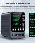 Pro Grade DC Bench Power Supply With Encoder Knob And Memory Recall, OCP Alarm, Adjustable 0 To 30 Volts And 0 To 5 Amps, USB Quick Charge