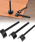 Leather Corner Punch Set With V Shaped Punches In 0.98 In, 1.18 In And 1.57 In For Belts And Wallets, durable alloy leatherworking tool