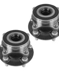 Front Wheel Bearing And Hub Assembly For Toyota Prius 2010 To 2016 And Prius Plug In 2012 To 2015, Lexus CT200H 2011 To 2017, 5 Lug Front Pair