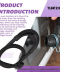 Washer Drain Hose Replacement Compatible With Maytag 1CWTW4 2DWTW 3DWTW 3LWTW 3NWTW4800 3SWTW4800 4GWTW 4GMVW 4KMVW 4KNTW 7MMVW Series Plug And Play No Fuss Install Flexible Hose black drain hose with washer connection