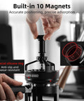 58mm WDT Tool For Espresso Distribution With Magnetic Base For Baristas, Adjustable Depth Needle Distributor, in use