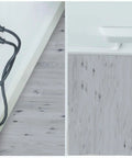 Hide Bulky Cords With A Flat Outlet Concealer And 3 Foot Extension Cord Kit installed behind furniture