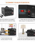 High Power 3000 Watt Voltage Transformer Converter For Home Use Plug And Play Step Up 110 120 To 220 240 And Step Down 220 240 To 110 120