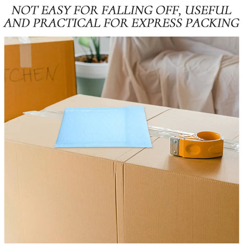 Milk Blue Bubble Mailer Bags 100 Pack Self Sealing 11x15 Plus 4 Inch on cardboard boxes with tape dispenser