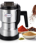 Electric Coffee And Spice Grinder Mini Mill 250W, 200ml Capacity Dry Grinding, Stainless Steel Blade with spices and coffee beans.