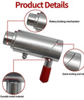 5/8 Inch Spring Loaded Twist Lock Plunger Pin Compatible With Cam Lock Wrecker Tow Truck details showing rotary locking mechanism and metal material.