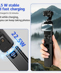 Power Up On The Go With A 5000mAh Battery Grip Featuring LED Digital Display For Osmo Pocket 4 And Pocket 3