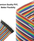 240 Piece Multicolored Dupont Wire Kit Nerd Friendly With 40 Pin Jumper Cables for DIY Electronics Breadboard Prototyping