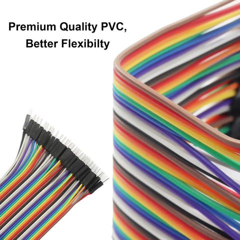 240 Piece Multicolored Dupont Wire Kit Nerd Friendly With 40 Pin Jumper Cables for DIY Electronics Breadboard Prototyping