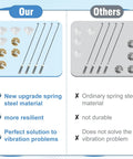 Comparison of Durable Washer Suspension Rod Kit Replacement featuring upgraded spring material against ordinary options.