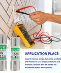 Fast Acting Replacement Fuses For Digital Multimeters 11A 1000V And 440mA 1000V Pack Of 6 in use with a digital multimeter.