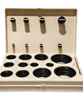 Hydraulic O Ring Seal Kit Buna N 90D 212 Piece Assortment for Fittings and Hoses with Brass O Ring Pick Tool, open box view