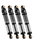 Four 52mm Big Bore Shock Oil Damper For 1 24 RC Crawler AX24 With CNC Aluminum Shock Caps Bodies And Bottom Caps viewed from side