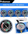 Vacuum Carburetor Synchronizer Tool For 2 Or 4 Cylinder Motorcycles With 4 Gauge Meters Quick Diagnostic Carb Sync Kit For Twin And Multicylinder Bikes Durable Construction Easy Dial Adjustment, 4-gauge blue metal kit with screwdriver
