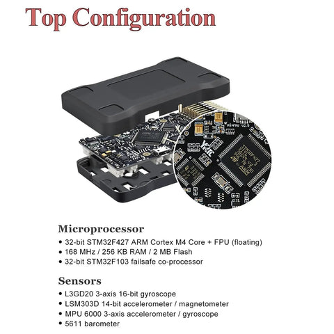 Pro Grade Open Source Flight Controller With 32-Bit Autopilot For DIY FPV Drones And RC Planes PX4 2.4.8 components close-up