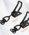 Six Pack Adjustable Toggle Latch Clamps Beefy Heavy Duty 330 Lb Capacity With Adjustable Holding Pressure, shown from side angle