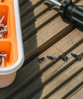 Doorbell Replacement Screws Repair Kit Black Alloy 80 Pieces For Video Doorbells Anti Slip Security Mounting Fasteners Durable Doorbell Hardware For Quick Fixes Spare Screws Set For Front Doorbell Cameras And Home Installations, black screws on wood