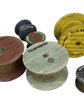 1 35 Scale Cable Spool Model Kit With Decals, unpainted plastic spools in various colors for dioramas and scale builds