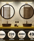 Rechargeable Picture Light With Remote And Timer for Wall Photo Frames 17 Inch LED Display Lamp over bathroom sinks