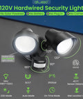 Motion Sensor Outdoor Flood Lights 30W 3500LM 120V With Dusk To Dawn Auto On Time Modes 3000K 4000K 6500K Waterproof Hardwired Security Light ETL Listed For Porch Easy Install