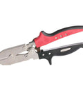 Five Blade Downspout Crimper Tool For Aluminum And Steel Delivers A One And A Quarter Inch Double Crimp, side view tool