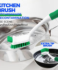 Deep Cleaning Brush Set For Household Use With Scrub Brush Kitchen Brush Tile Grout Brush And Groove Gap Brushes Versatile