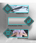 Four Piece Stainless Steel Spatula Set with Two Double Ended and Two Single Ended Tools for Electronics Jewelry Clay