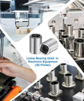LM3UU Linear Bearing 3mm Bore 7mm OD 10mm Length Dual Rubber Sealed Ball Bearings for CNC Machines and 3D Printers montage
