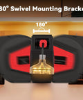 Auto Retracting 50 Foot Heavy Duty Cord Reel For Garage And Workshop with 180 Degree Swivel Mounting Bracket