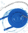 2 Inch Toilet Flapper Replacement Fits Most 2 Inch Flush Valve Toilets From American Standard Kohler Fluidmaster Toto Gerber Leak Proof Rubber Seal With Stainless Chain Blue 1 Pack Easy Install Water Saving blue toilet flapper with stainless chain