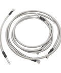Heavy Duty Fuel Lines Hose Assembly For Chevy Silverado 2500HD And Gmc Sierra 6.6L Duramax Diesel 2001 To 2007 Extended Cab Only quick swap flexible stainless steel hoses.