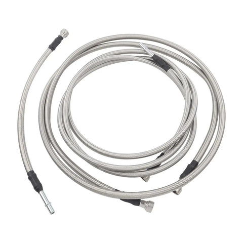 Heavy Duty Fuel Lines Hose Assembly For Chevy Silverado 2500HD And Gmc Sierra 6.6L Duramax Diesel 2001 To 2007 Extended Cab Only quick swap flexible stainless steel hoses.