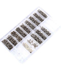 Eyewear Repair Kit For Glasses And Sunglasses With Stainless Steel Screws And All In One Tools in transparent case