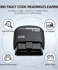 Bluetooth OBD2 Scanner For IOS And Android With Bluetooth 5.1 No Subscriptions 2026 Upgraded Diagnostic Tool close-up view