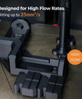 Close-up of a 3D printed component using PETG CF Pro HF 3D Printer Filament Carbon Fiber PETG High Flow, demonstrating industrial strength.