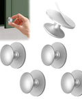 Five Pack Self Adhesive Cabinet Knobs And Drawer Pulls Peel And Stick Stainless Steel No Drill Handles For Kitchen Cabinets