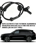Left Rear ABS Wheel Speed Sensor For Heyue Models Direct Fit Sensing Cable Left Rear Brake Sensor Replacement Anti Lock Braking System High Quality Automotive Sensor 3630050U2010 black cable sensor with mounting clip