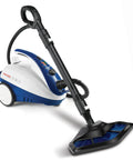 Smart Steam Mop With Handheld Unit Including Twelve Versatile Attachments To Sanitize Tile Hardwood Carpet And Car Detailing No Sweat, upright steam cleaner with large tank.