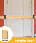 8 Pack Heavy Duty 2x4 Door Barricade Brackets U Shaped Wood Mount Security Bar Holders For Home Garage Barn Shed Gate