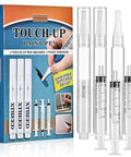 Top Shelf Refillable Touch Up Paint Pen Kit With Precision Wooden Detailing Brush For Furniture And Hardwood Floors Quick Drip Free Scratch Fix That Nails It Every Time 3 Pack Set includes paint pens and syringes.