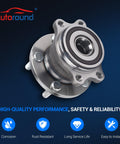 Rear Wheel Hub and Bearing Assembly Pair for Subaru Outback Legacy 2005-2009, 5-Lug, ABS, Fits Rear Axle, 512293 Replacement
