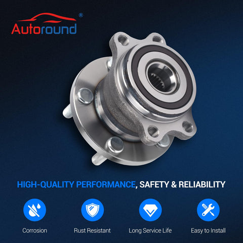 Rear Wheel Hub And Bearing Assembly 512293 For Subaru Outback Legacy 2005 Through 2009 With 5 Lugs ABS Rear Axle
