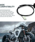 Badass Universal Motorcycle Kill Switch With Horn Button Handlebar Mounted Starter Toggle Wiring Harness Clamps For Street Cruiser And Dirt Bike Riders, engine shut-off switch with red button, wiring harness.