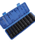 Top Tier 1 Inch Drive Impact Socket Set 10 Piece Pro Kit Chrome Molybdenum Steel Heavy Duty Mechanic Garage Auto Repair Tool Wrench for Tough Jobs 10-piece case