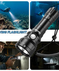 Beast Mode Underwater Dive Flashlight With 2000 Lumens, 873 Ft Beam in use for diving and construction