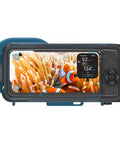 Underwater iPhone Dive Housing With Digital Color Correction, Pro Photo And Video Modes, Burst Shooting, Screen Capture Display