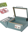 L Shape Heat Shrink Wrap Sealer Machine For Fast Packaging 0 To 3 Seconds Timer Control Heavy Duty Impulse Wrapping Tool showing open design.